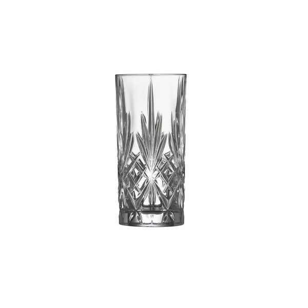 Lyngby Glas Melodia Crystal Highball Glasses 360ml, Set of 6
