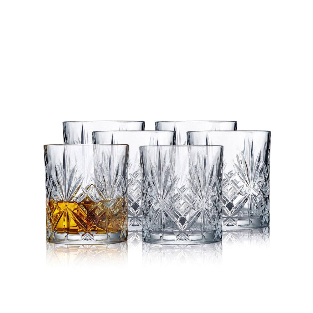 Lyngby Glas Melodia Crystal Whiskey Glasses 310ml, Set of 6