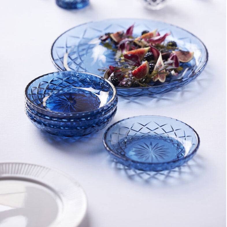 Lyngby Glas Sorrento Dessert Plates, Set of 4 - Blue – Modern Quests