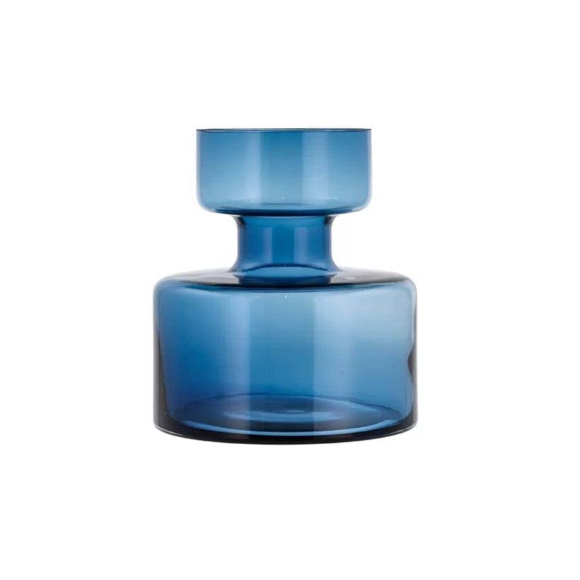 Lyngby Glas Tubular Glass Vase Medium - Blue