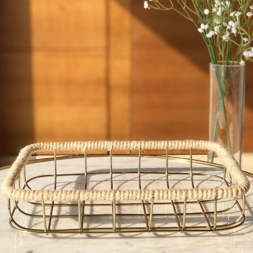 Mason Home Sochi Storage Basket - Gold