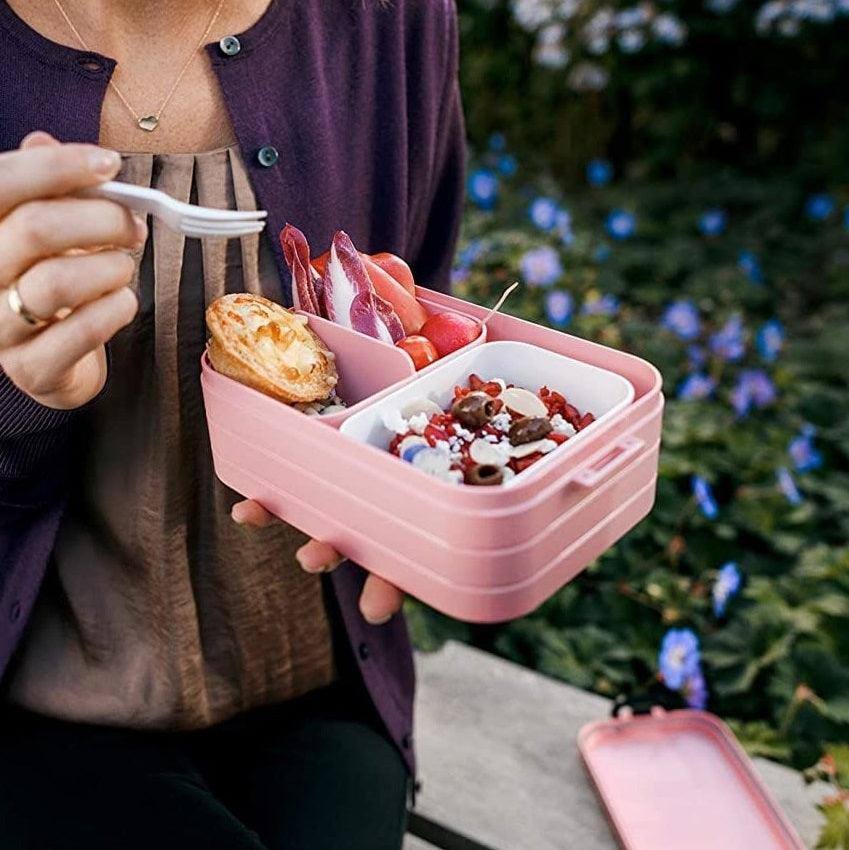 Mepal Netherlands Bento Lunch Box Medium - Nordic Pink