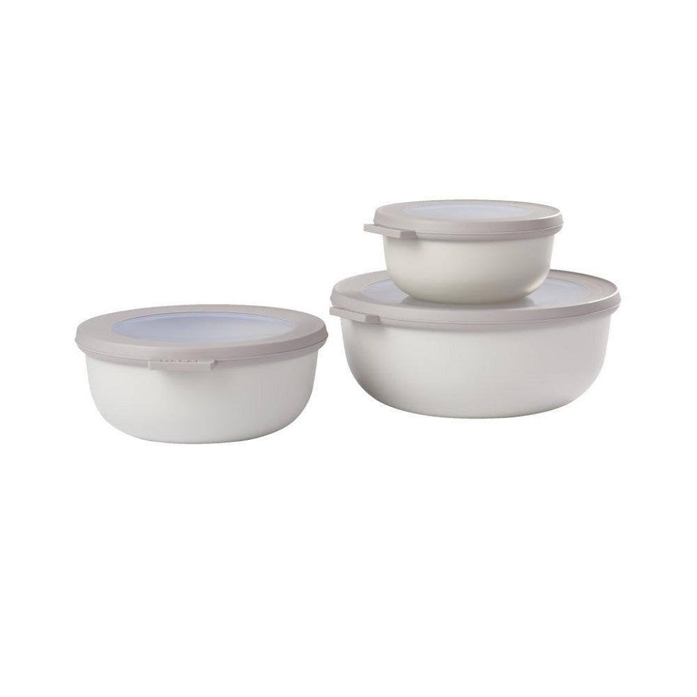 Mepal Netherlands Cirqula 3-Piece Storage Set Short - Nordic White