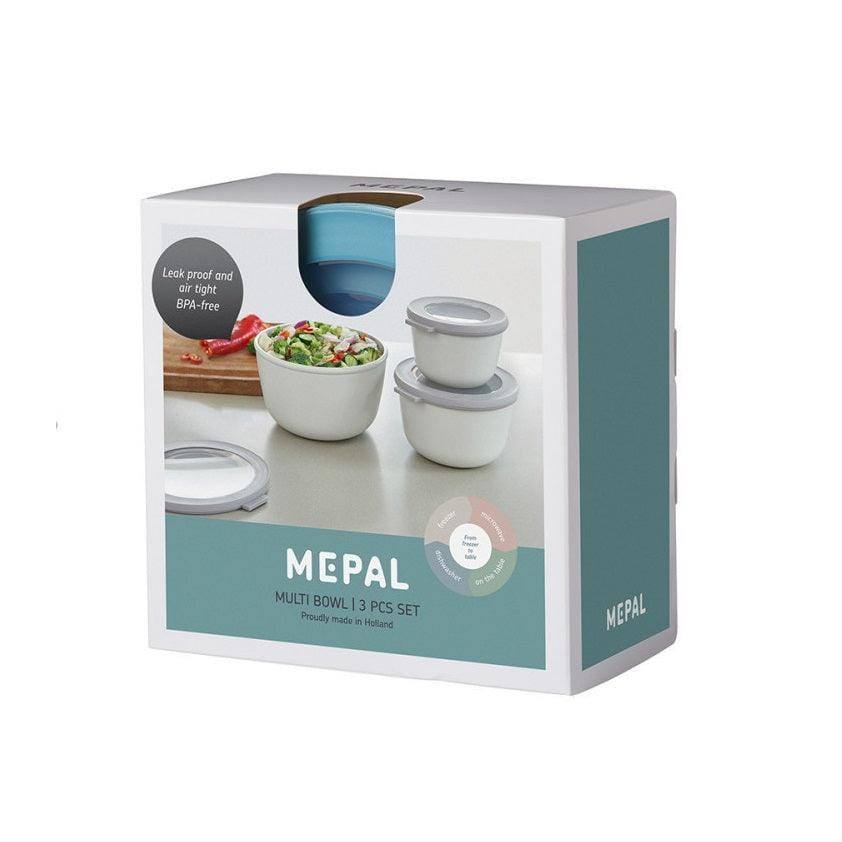 Mepal Netherlands Cirqula 3-Piece Storage Set Short - Nordic White