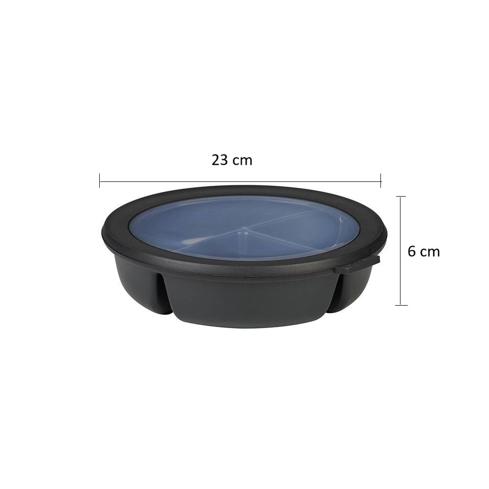 Cirqula Bento Bowl With Lid - Nordic Black
