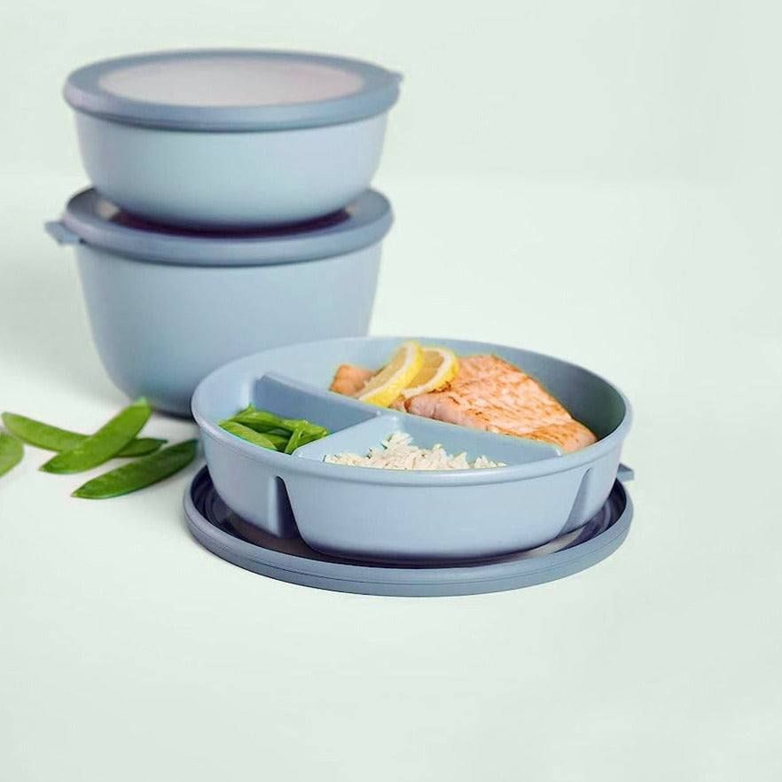 Mepal Netherlands Cirqula Bento Bowl With Lid - Nordic Blue