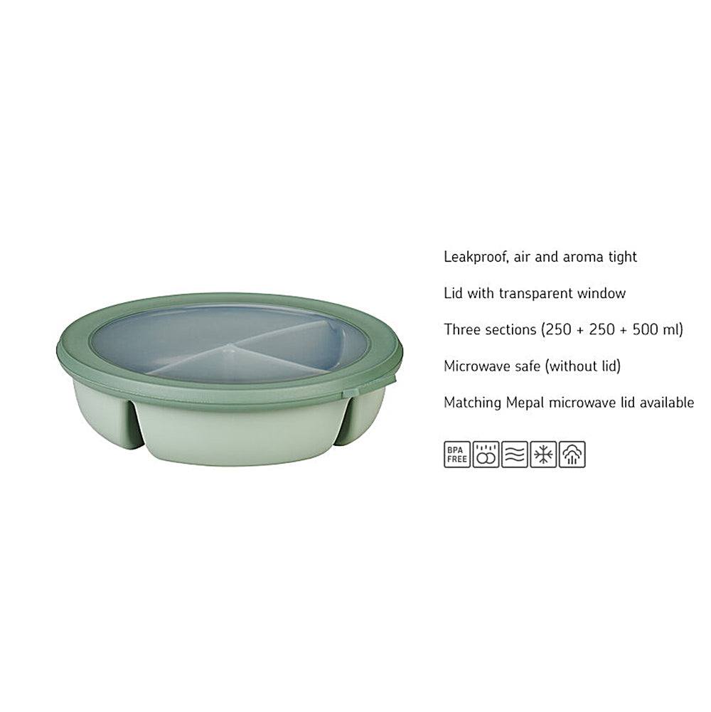 Mepal Netherlands Cirqula Bento Bowl With Lid - Nordic Sage