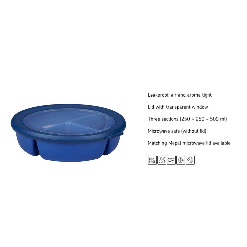 Mepal Netherlands Cirqula Bento Bowl With Lid - Vivid Blue