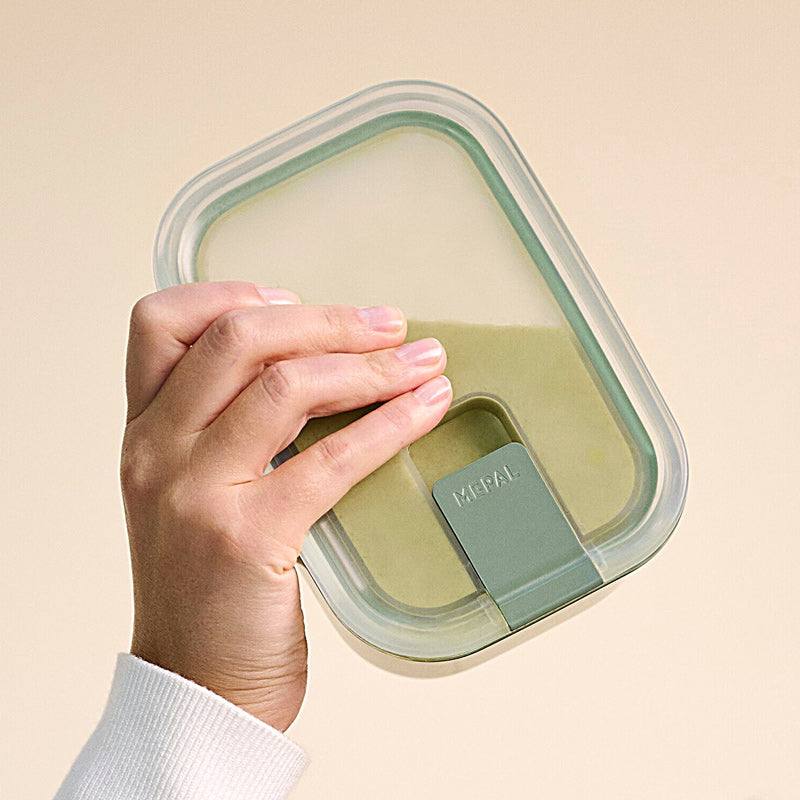 Mepal Netherlands EasyClip Glass Storage Box 700ml - Nordic Sage