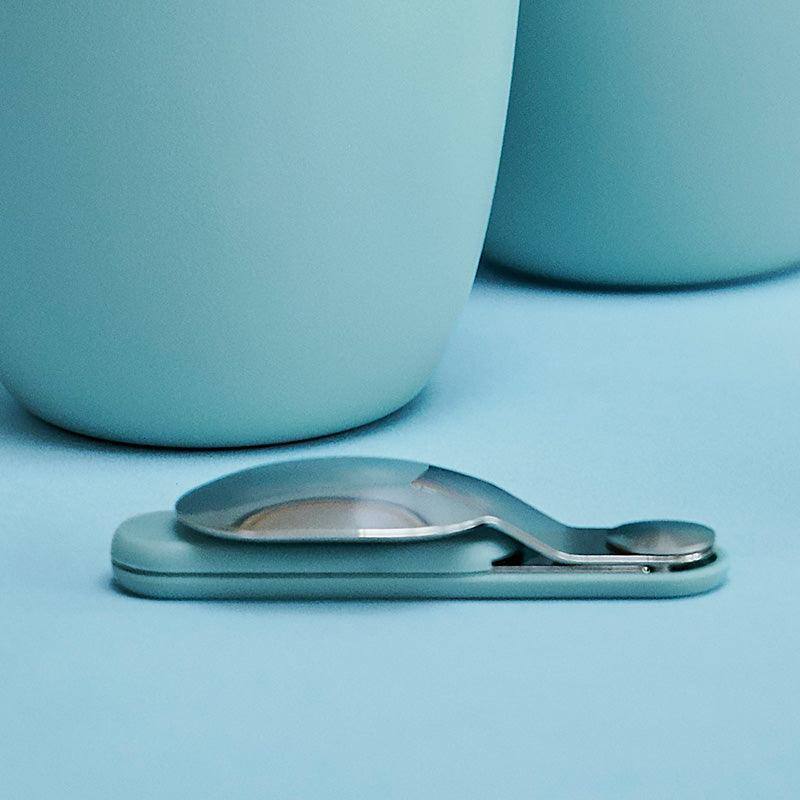 Mepal Netherlands Ellipse Folding Spoon with Case - Nordic Green