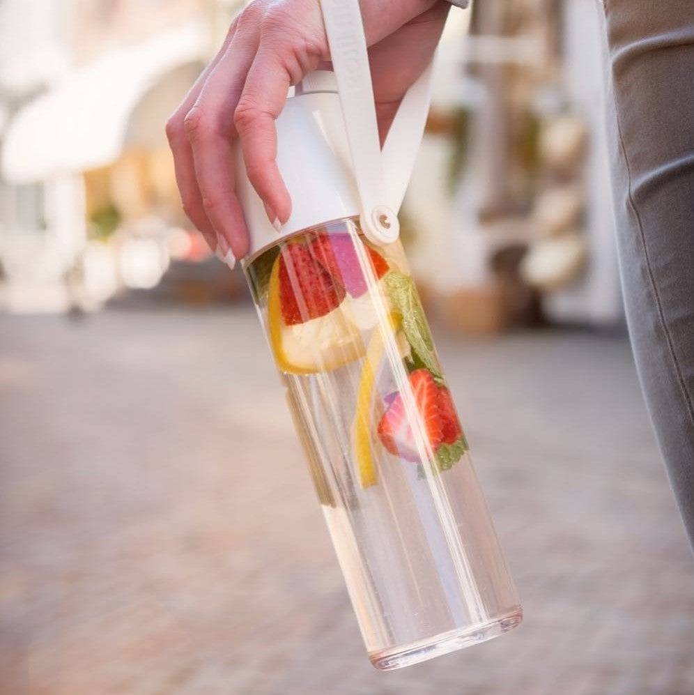 Mepal Netherlands JustWater Water Bottle 500ml - White