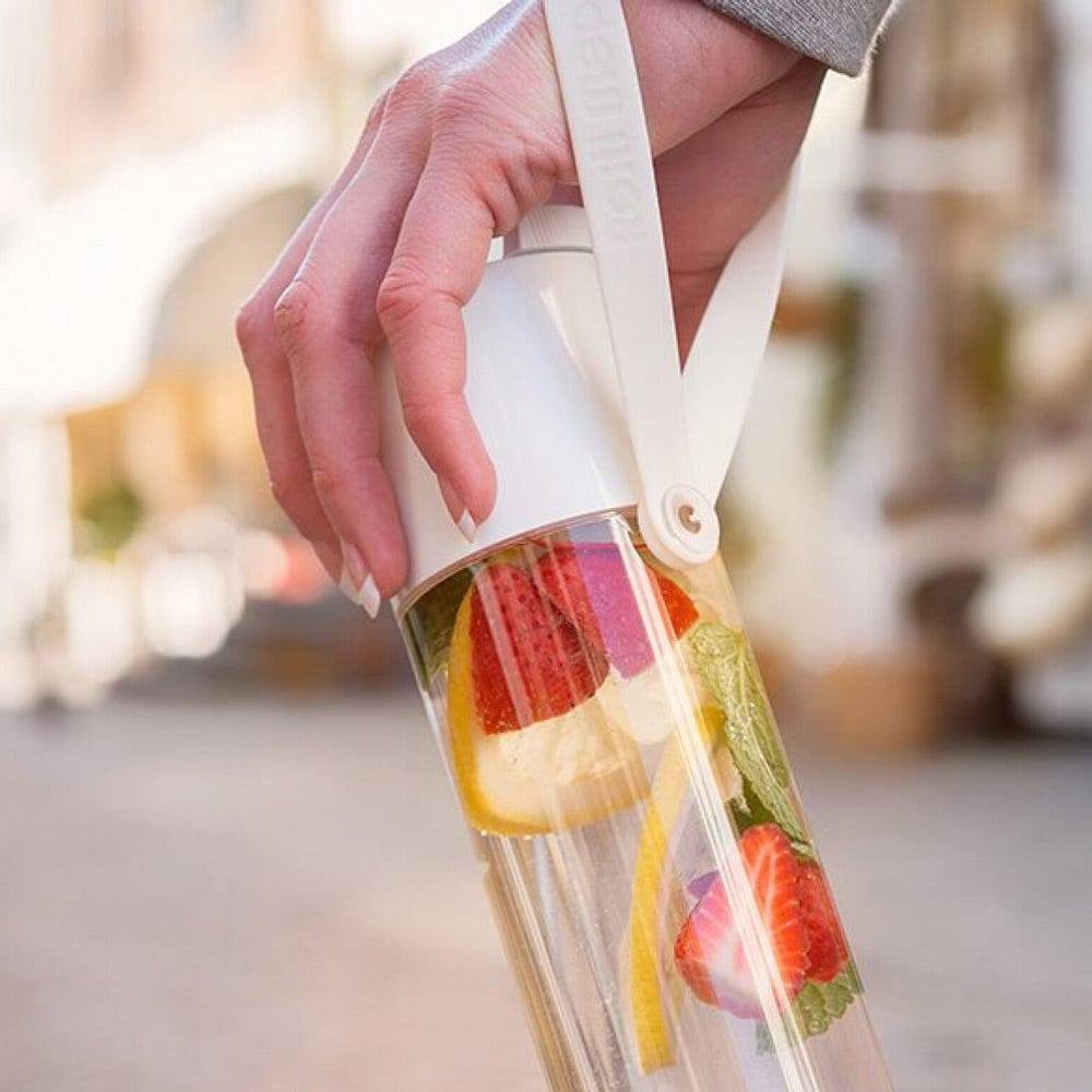 Mepal Netherlands JustWater Water Bottle 500ml - White