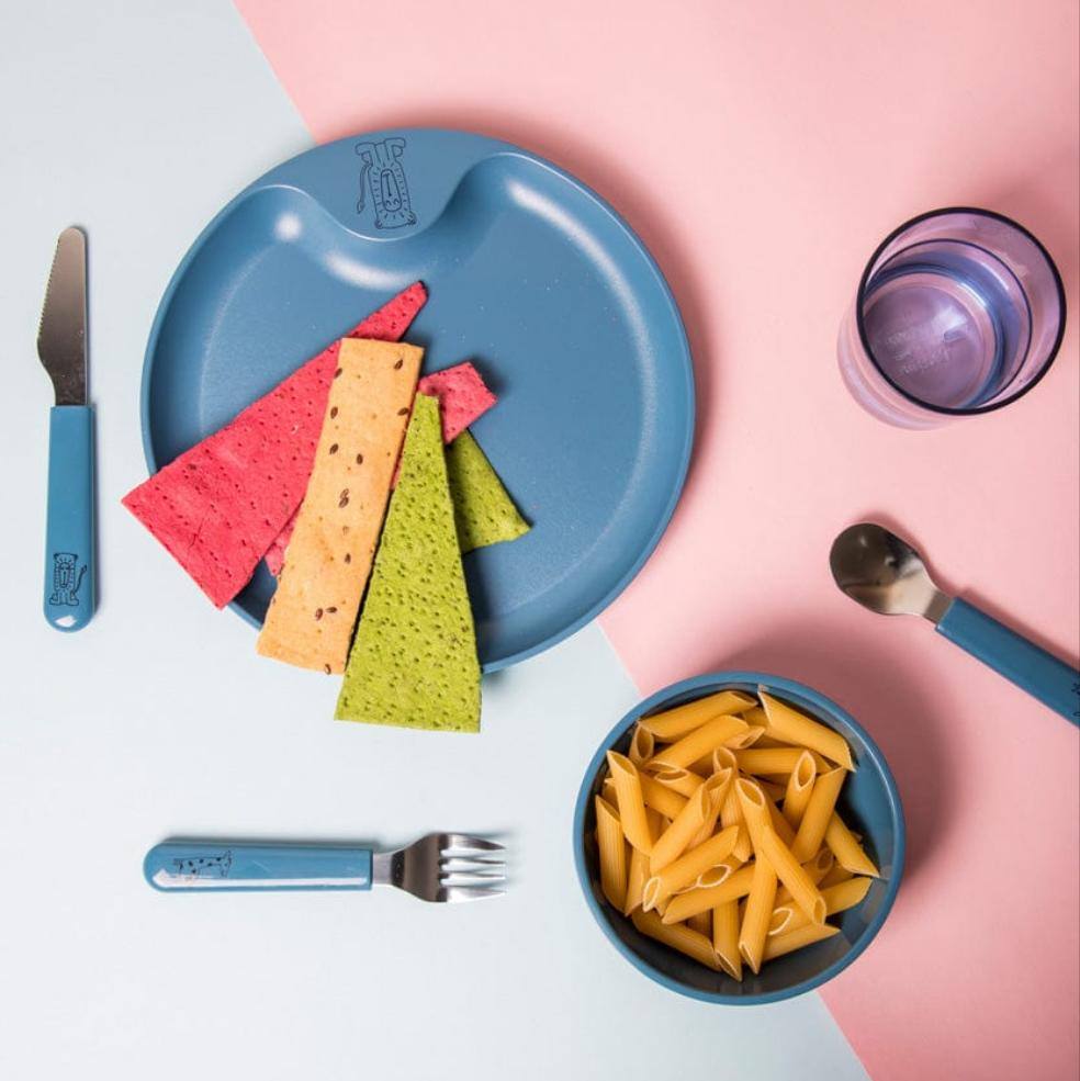 Mepal Netherlands Mio Kids 6-piece Dinner Set - Deep Blue