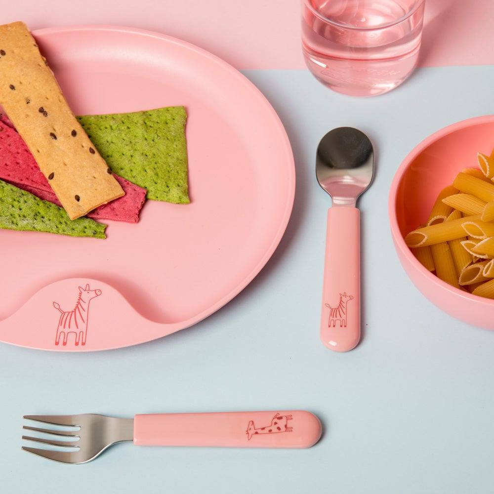 Mepal Netherlands Mio Kids 6-piece Dinner Set - Deep Pink