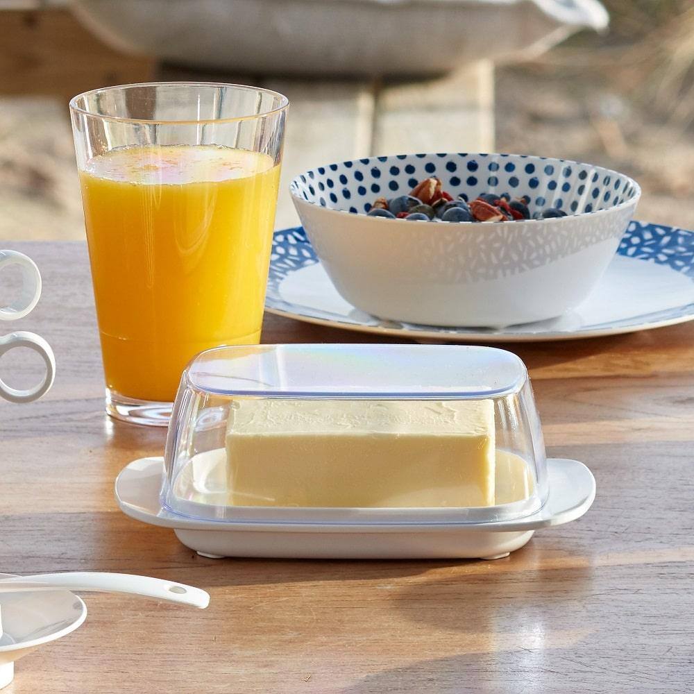 Mepal Netherlands Small Butter Dish - White