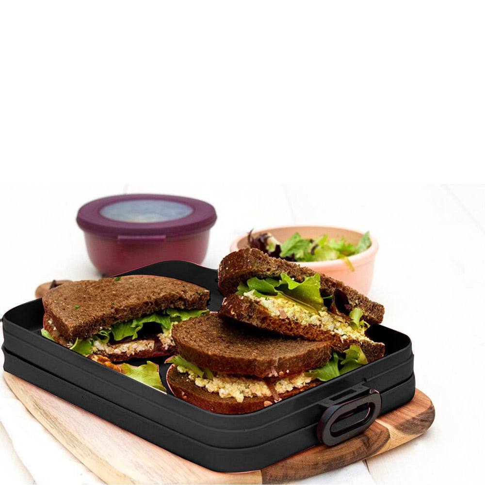 Mepal Netherlands Take A Break Lunch Box Flat - Nordic Black