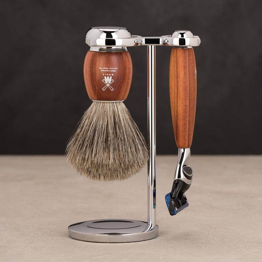 Muhle Germany Vivo Fusion Shave Set - Plum Wood