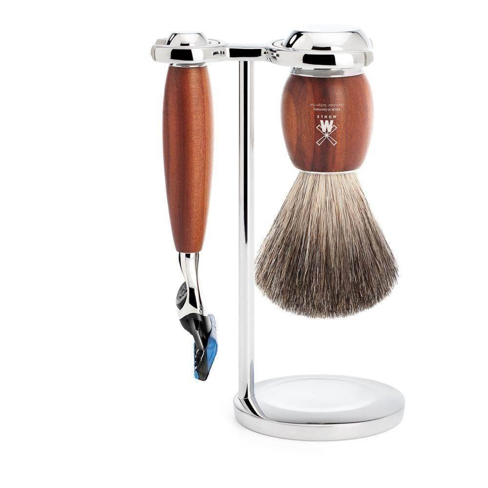 Muhle Germany Vivo Fusion Shave Set - Plum Wood