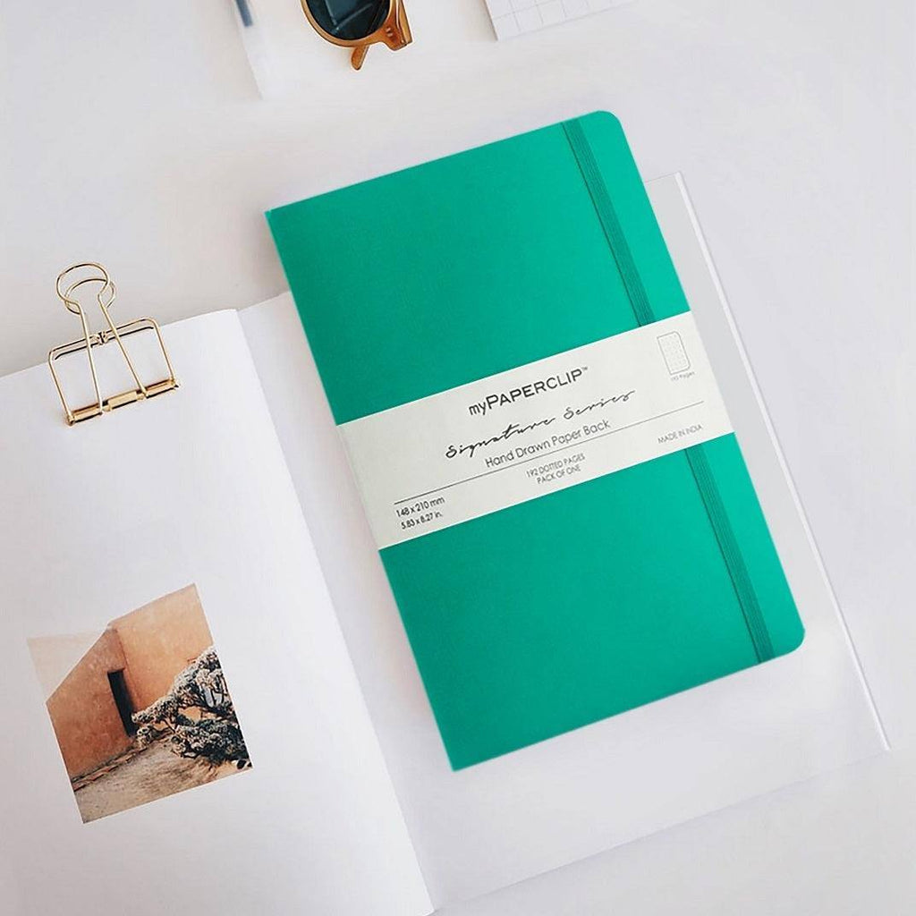 A5 Medium Hardcover Notebook Mint Green - oblation papers & press