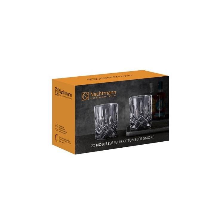 Nachtmann Noblesse Whiskey Tumblers 295ml, Set of 2 - Smoke