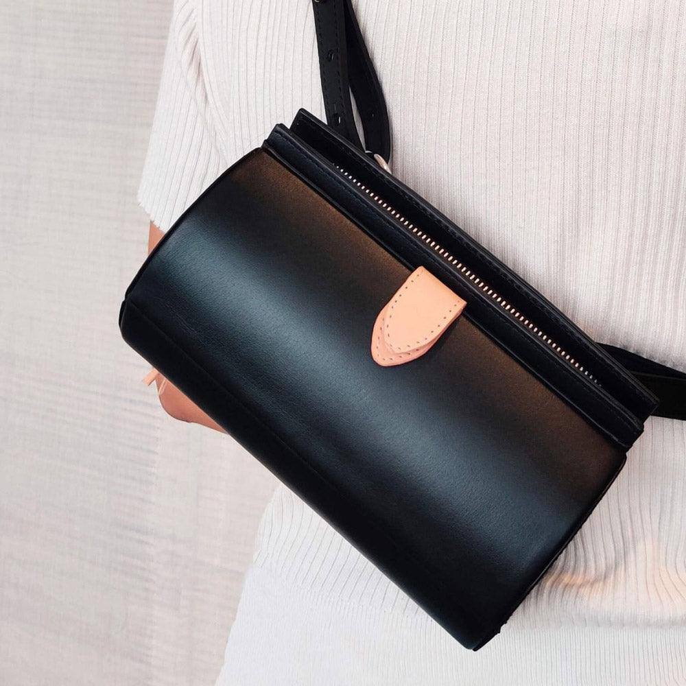 Nappa Dori Capsule Belt Bag - Black