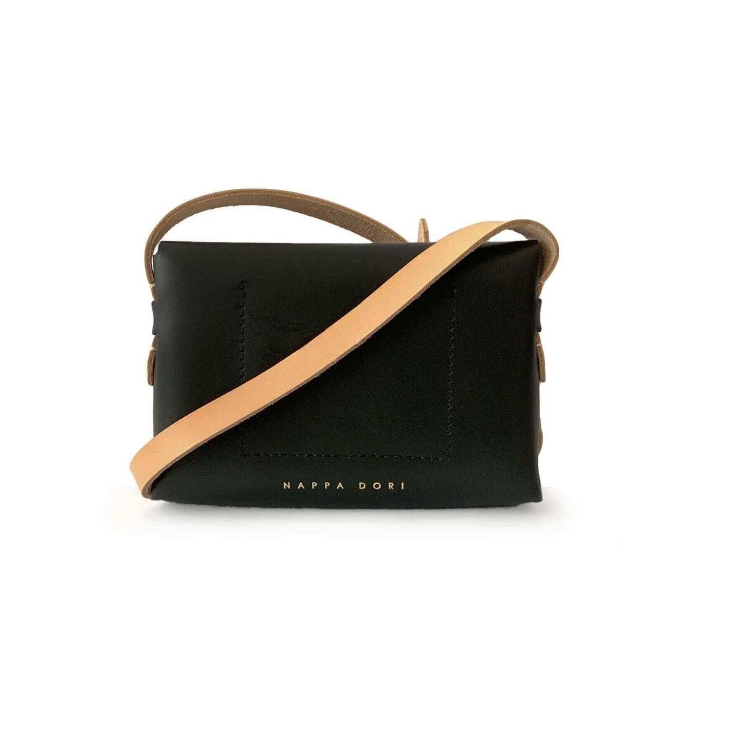 Nappa Dori Envelope Sling Bag - Black