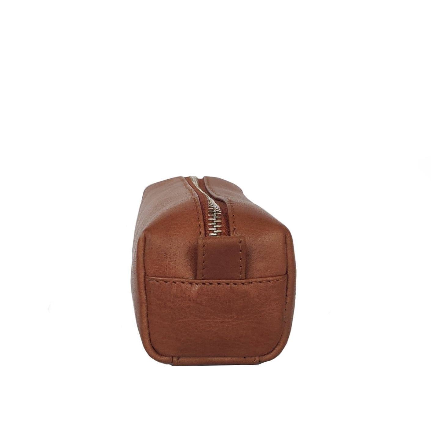 Nappa Dori Leather Pencil Pouch - Tan