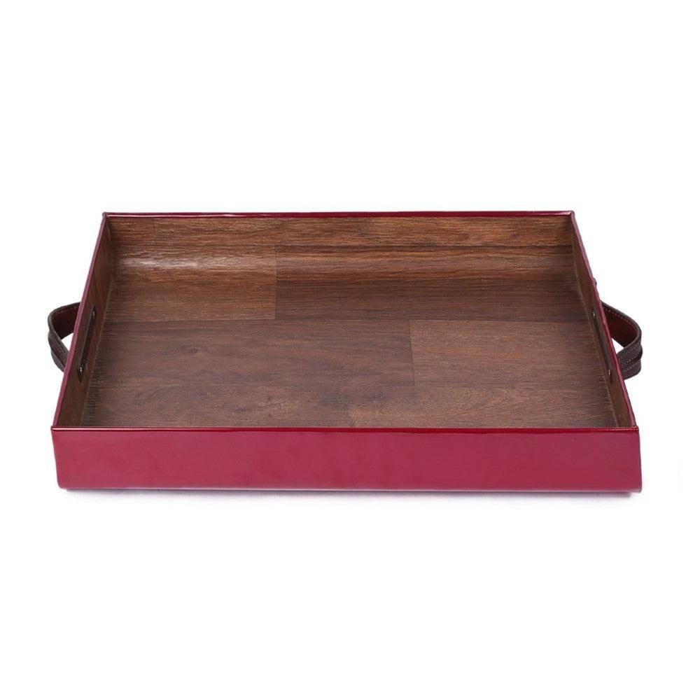 Nappa Dori Small F Tray - Maroon