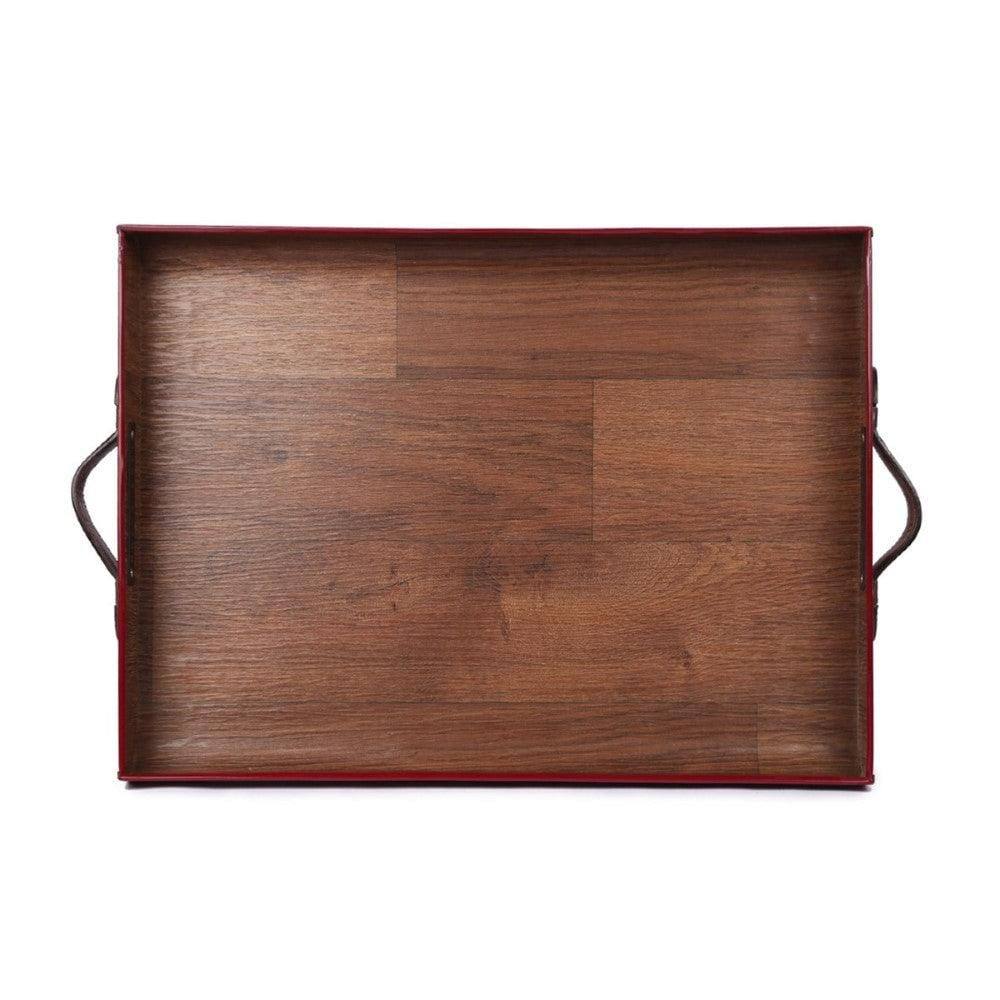 Nappa Dori Small F Tray - Maroon