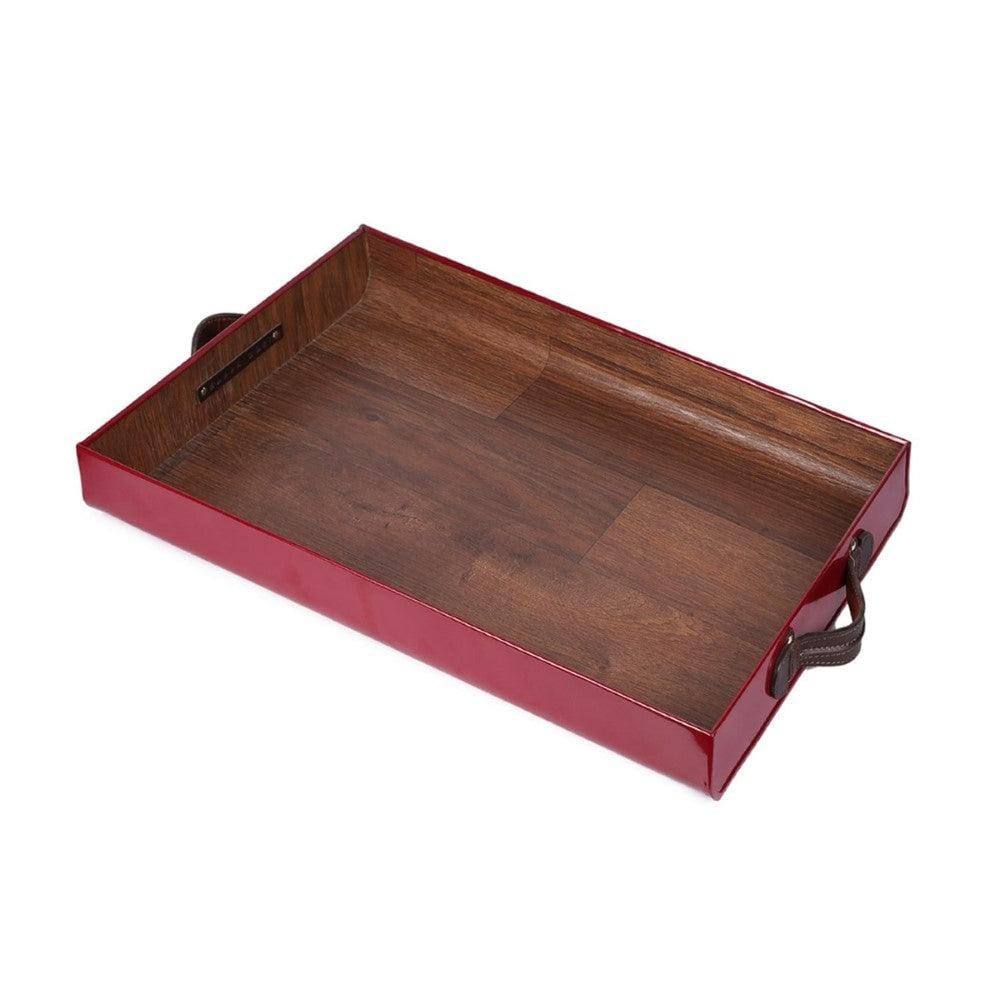 Nappa Dori Small F Tray - Maroon