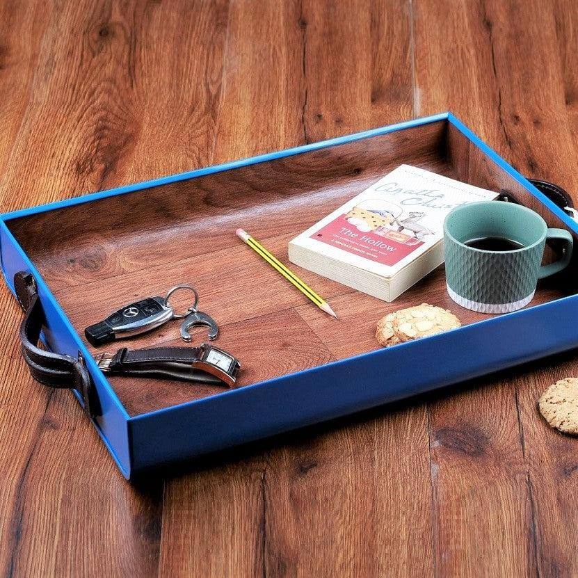 Nappa Dori Small F Tray - Steel Blue