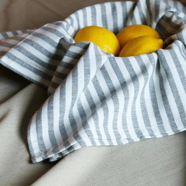 Nappa Dori Tea Towels, Set of 2 - Grey & Charcoal