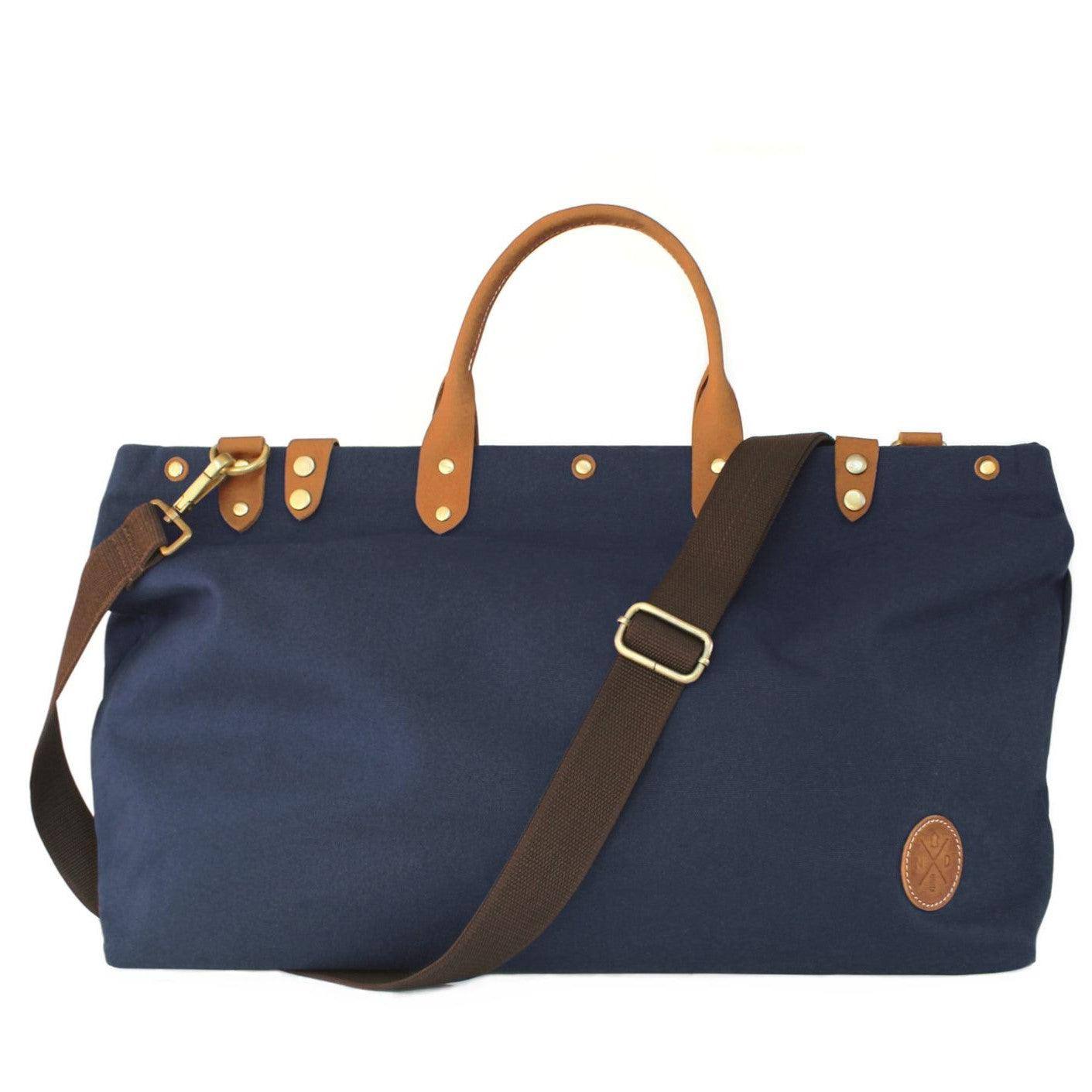 Nappa Dori The Daily Duffel - Navy Blue Canvas