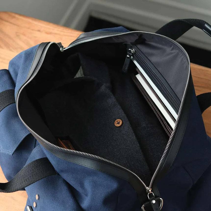 Nappa Dori The Hitchhiker Duffel Bag - Navy Blue