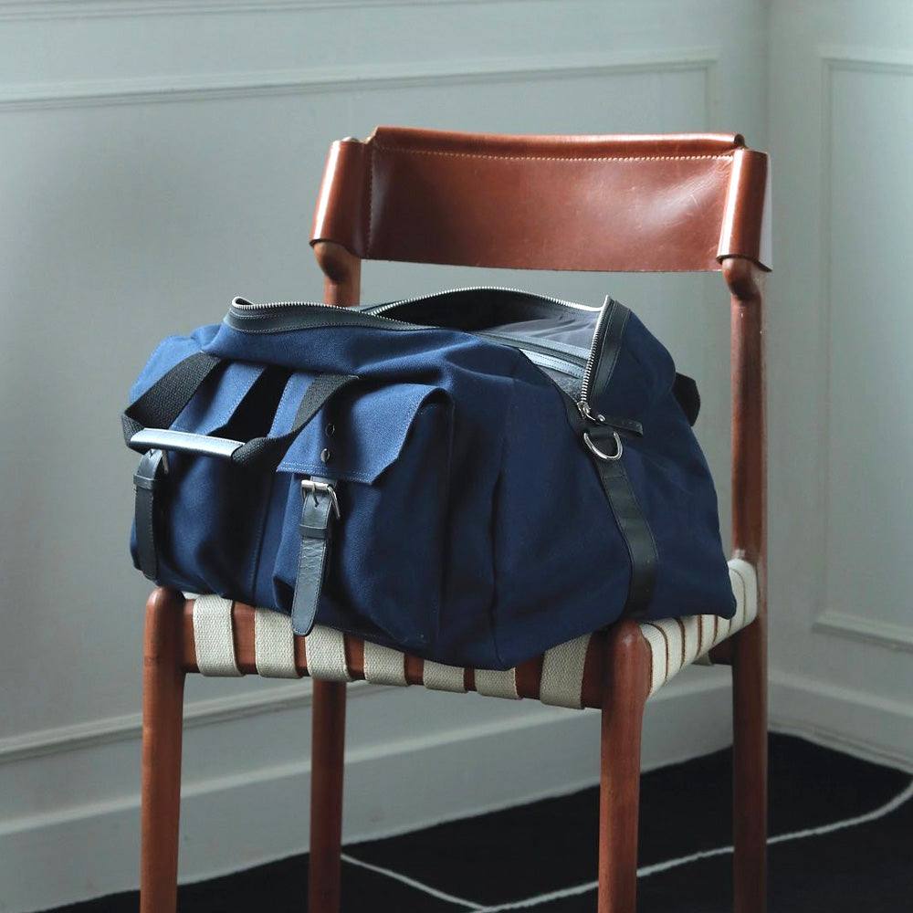 Nappa Dori The Hitchhiker Duffel Bag - Navy Blue