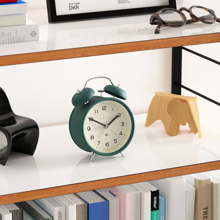 Newgate Clocks Charlie Bell Echo Alarm Clock - Eden Green