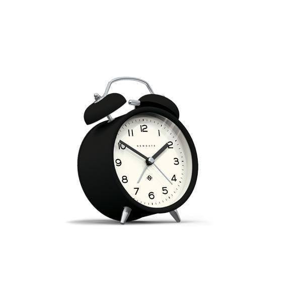 Newgate Clocks Charlie Bell Echo Alarm Clock - Matte Black