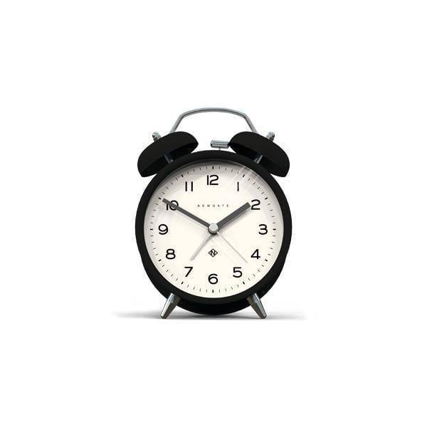 Newgate Clocks Charlie Bell Echo Alarm Clock - Matte Black