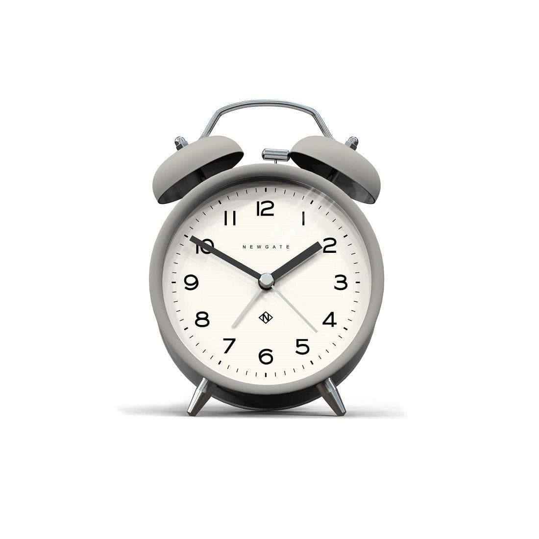Newgate Clocks Charlie Bell Echo Alarm Clock - Posh Grey