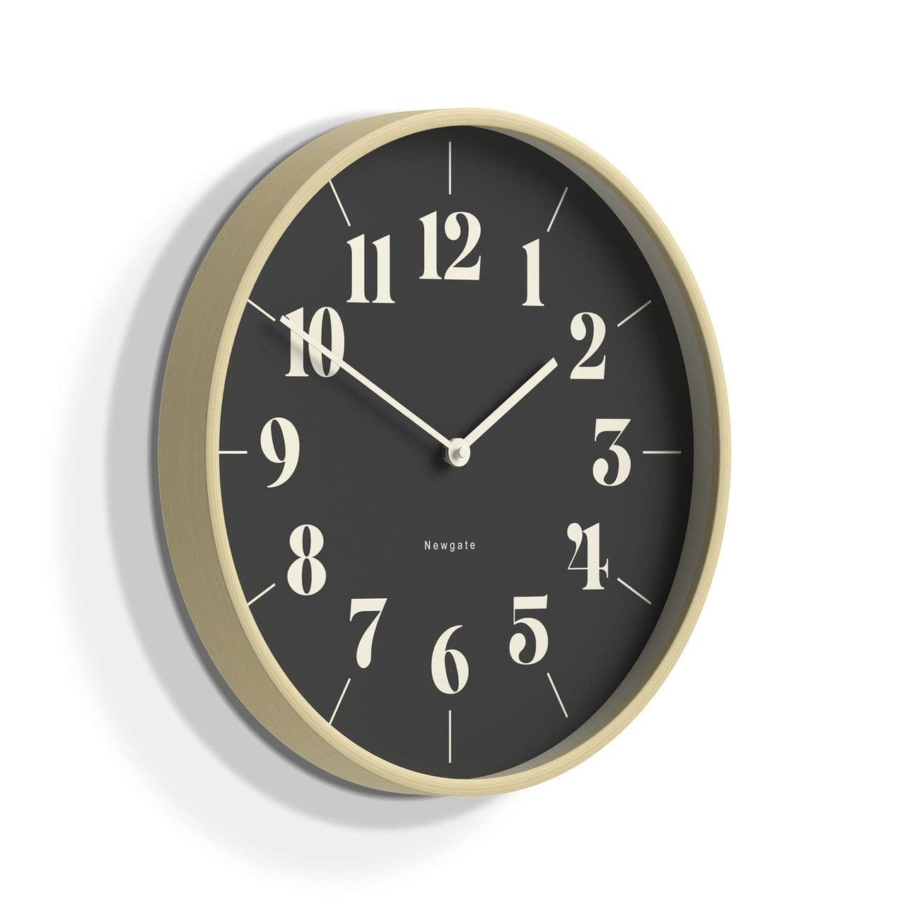 Newgate Clocks Mr Clarke Hopscotch Wall Clock 40cm - Pale Plywood