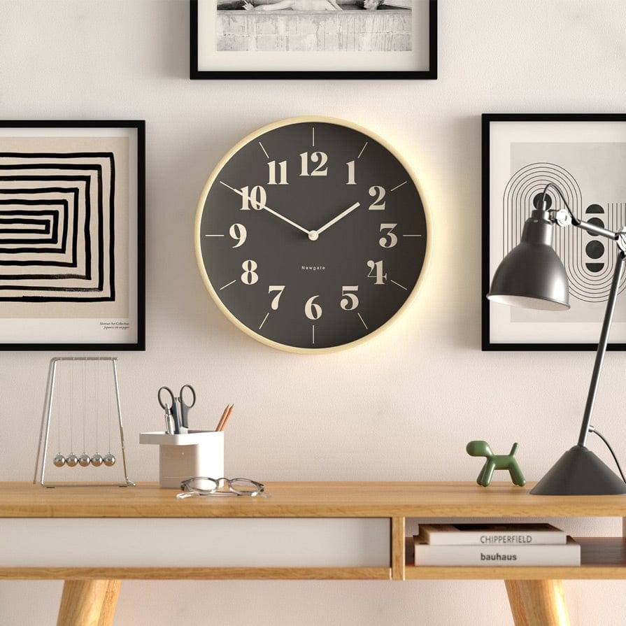 Newgate Clocks Mr Clarke Hopscotch Wall Clock 40cm - Pale Plywood