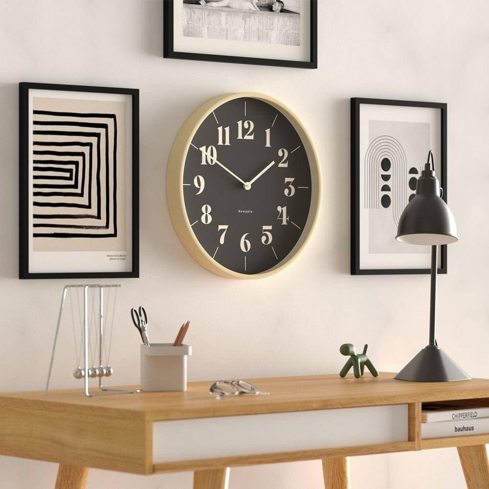 Newgate Clocks Mr Clarke Hopscotch Wall Clock 40cm - Pale Plywood