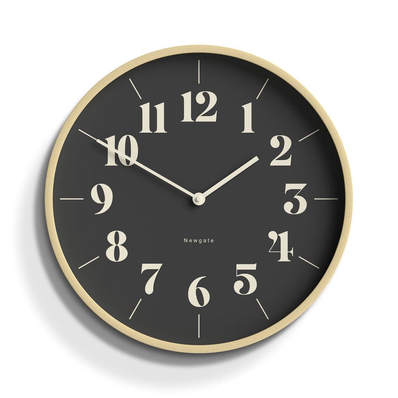 Newgate Clocks Mr Clarke Hopscotch Wall Clock 40cm - Pale Plywood