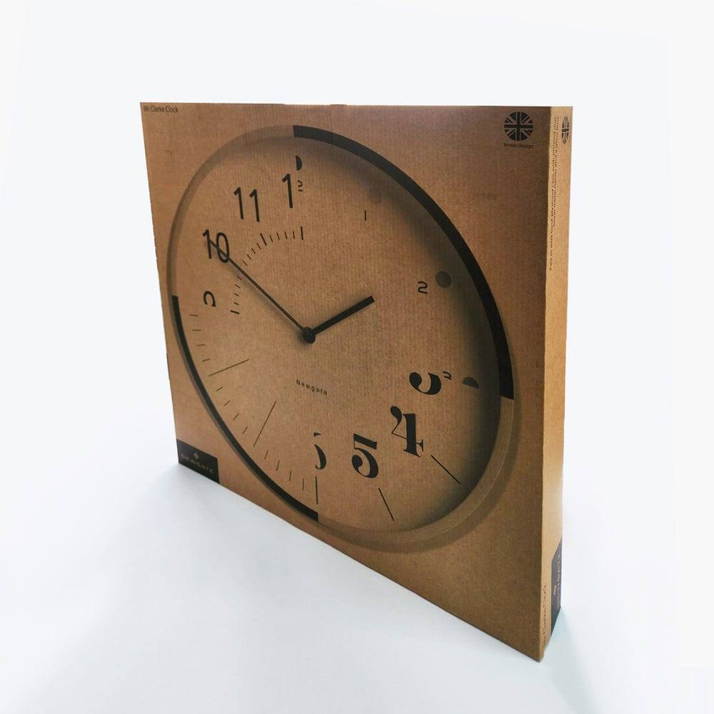 Newgate Clocks Mr Clarke Hopscotch Wall Clock 40cm - Pale Plywood