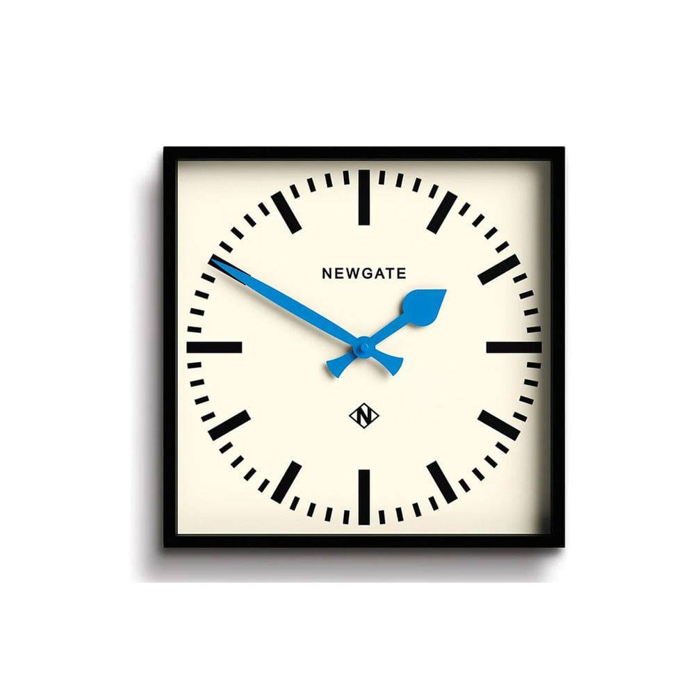 Newgate Clocks Number Five Railway Wall Clock 33cm - Black & Blue