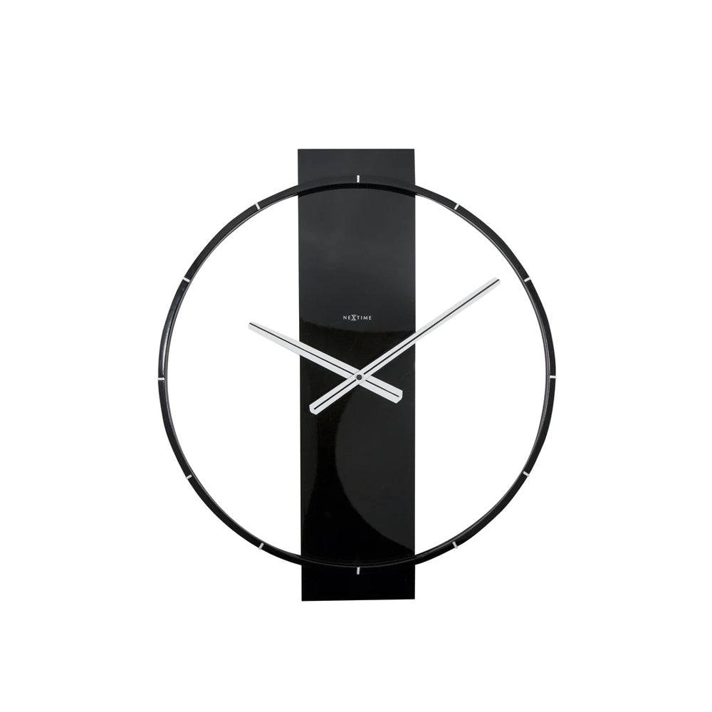 Nextime Carl Wooden Wall Clock - Black