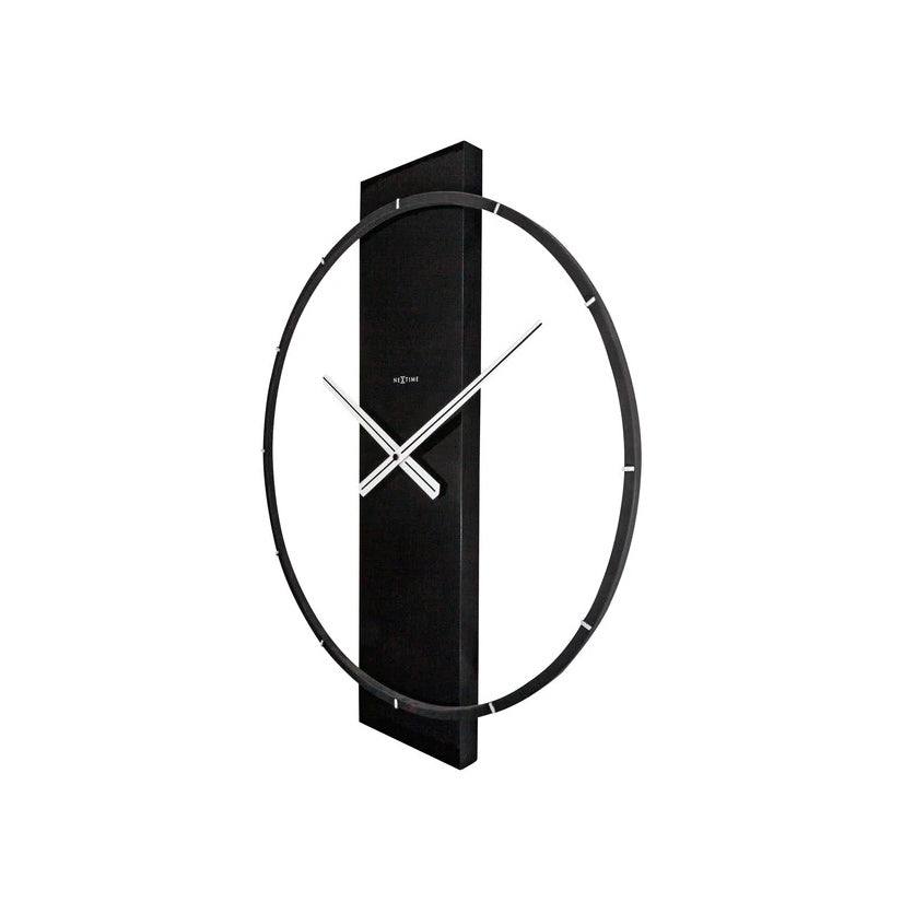 Nextime Carl Wooden Wall Clock - Black