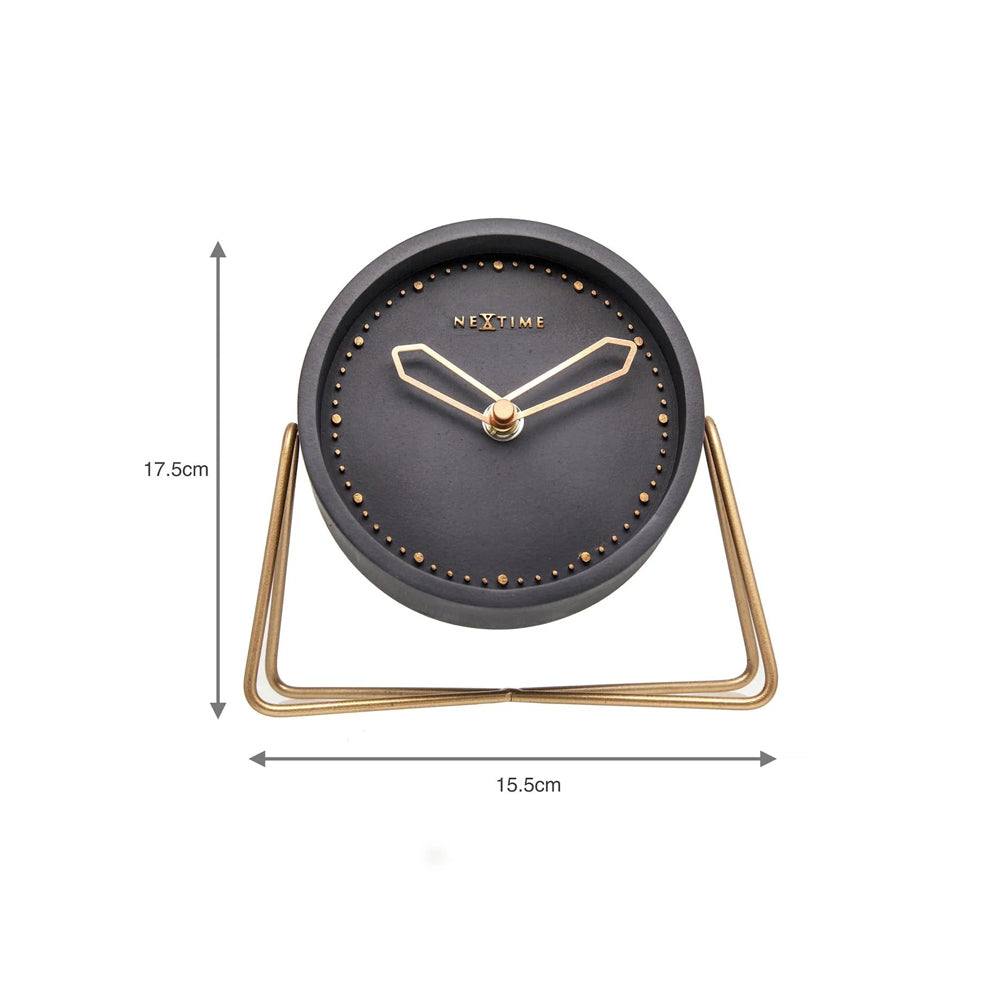 Nextime Cross Table Clock - Black