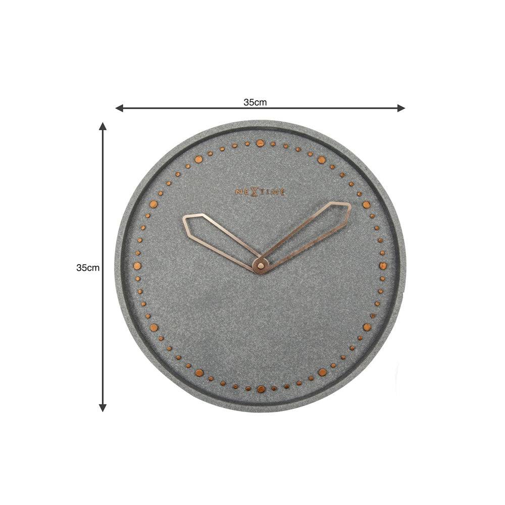 Nextime Cross Wall Clock 35cm - Grey