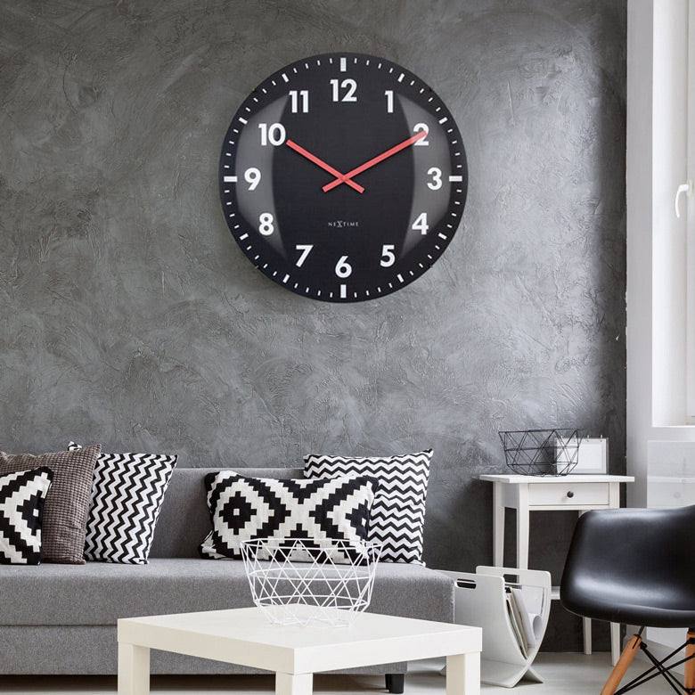 Nextime Duomo Wall Clock 50cm - Black